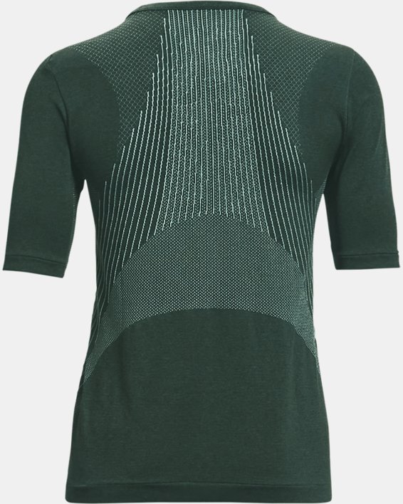 Women's UA RUSH™ Seamless Short Sleeve, Green, pdpMainDesktop image number 6